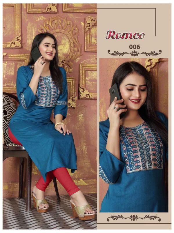 Aagya Romeo Rayon Designer Exclusive Kurti Collection